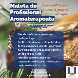 Maleta do Profissional Aromaterapeuta - Matrícula